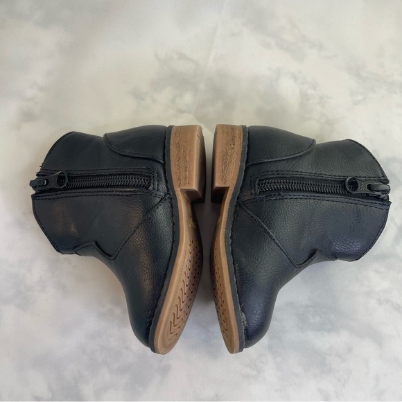 Little girl Black Ankle Boots Western Influence size 5 - Picture 6 of 8